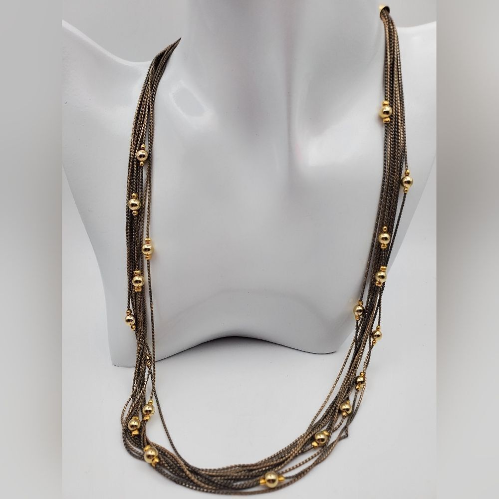The Enchanted mistress gold ball necklace